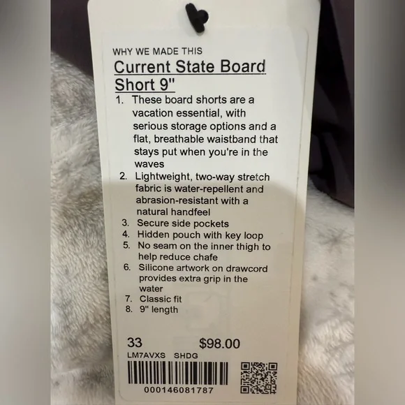 Lululemon/Men’s Current 9” State Board Swim Trunks - Picture 3 of 7